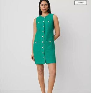 Ann Taylor Tweed Sheath Dress Old Money Size 2 petite